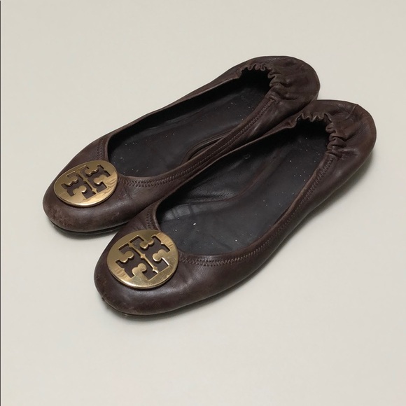 Tory Burch | Brown Leather ‘Reva’ Ballet Flats | 8.5 - Picture 7 of 15